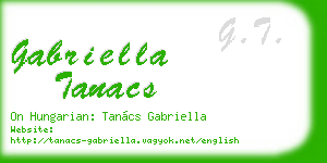 gabriella tanacs business card