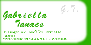 gabriella tanacs business card